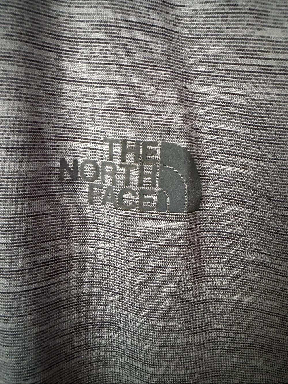 The North Face FlashDry Gray Space Dye Trail Running Athletic T-Shirt Men's L